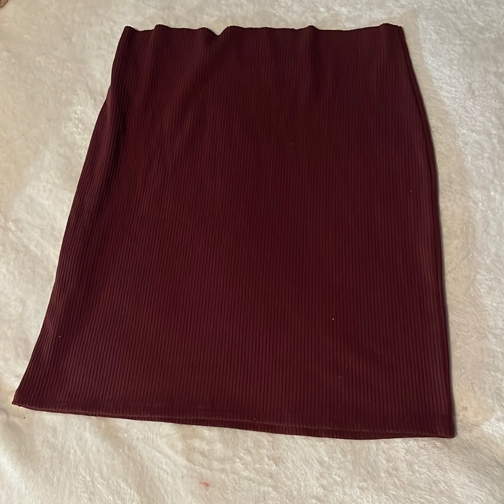 Burgendy Skirt